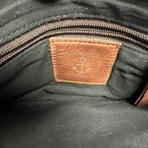 Harbour 2nd Leather Crossbody Luna Bag Compact Purse Brown Adjustable Strap - Picture 9 of 12